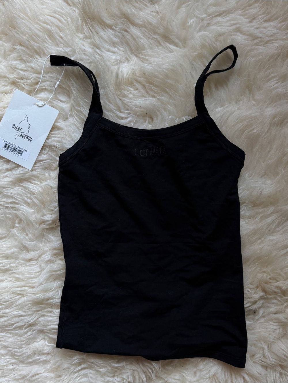 Djerf Avenue Black Slim Strap Cami